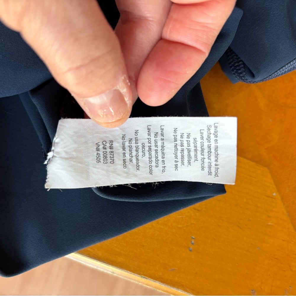 ALO Ripped Warrior Yoga Navy Blue High-Waist Leggings XS - Picture 6 of 7